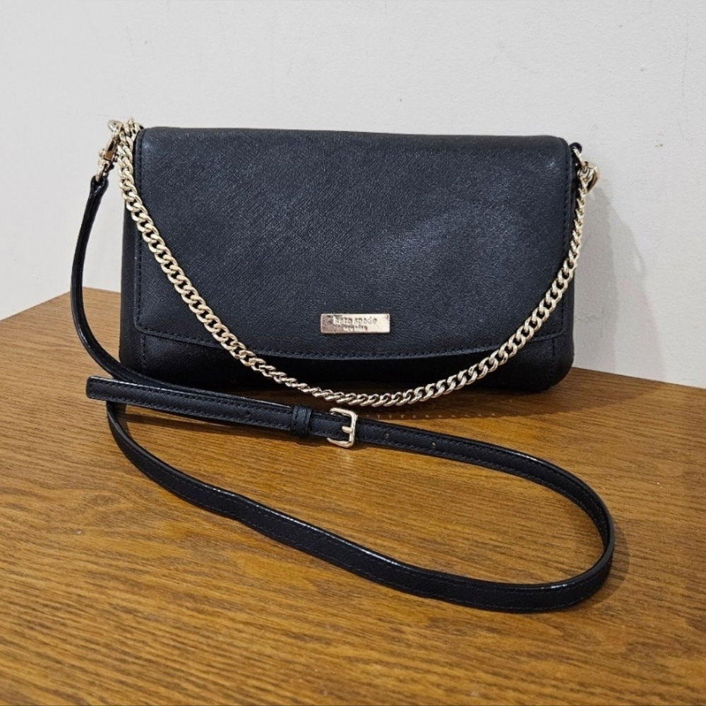 kate spade Black Leather Crossbody/Shoulder Bag